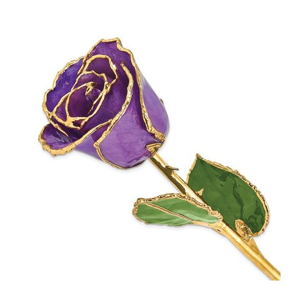 24K Gold And Lacquer Dipped Lilac Rose J. Thomas Jewelers Rochester Hills, MI