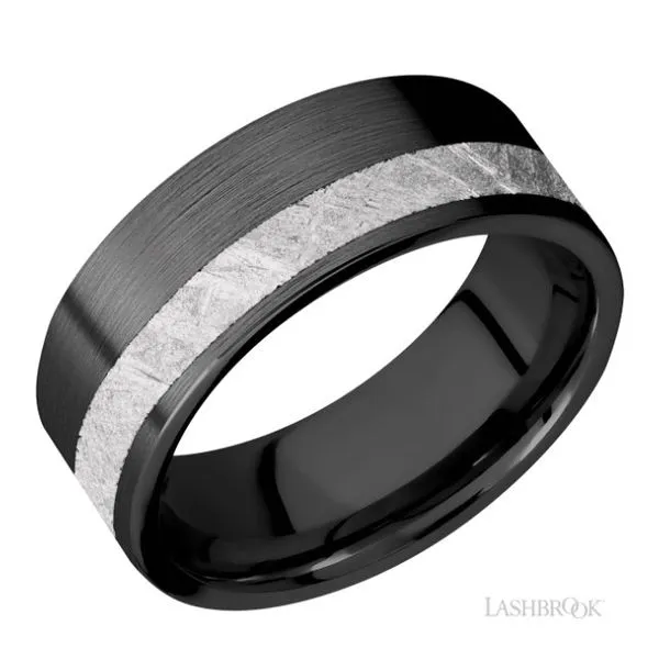 Zirconium And Meteorite Ring J. Thomas Jewelers Rochester Hills, MI