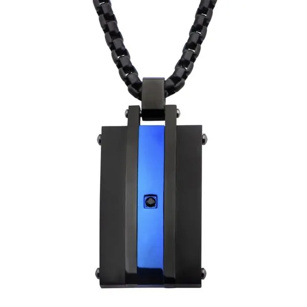 Black Matte and Blue Pendant J. Thomas Jewelers Rochester Hills, MI