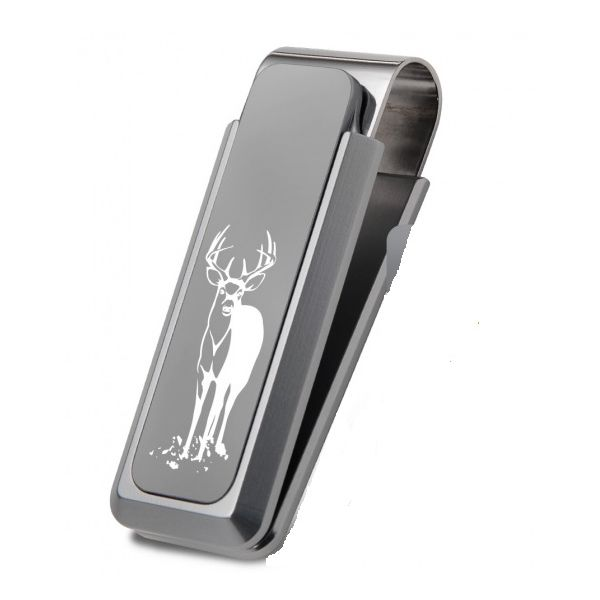 Sportsman Natural Aluminum Money Clip J. Thomas Jewelers Rochester Hills, MI