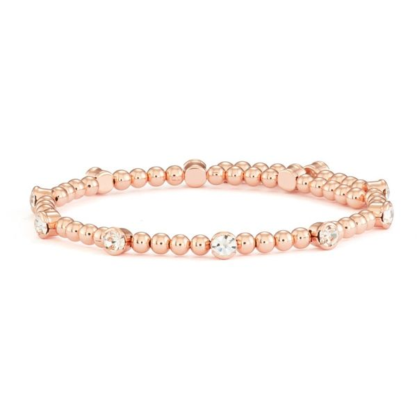Rose Gold Plated Crystal Bangle J. Thomas Jewelers Rochester Hills, MI