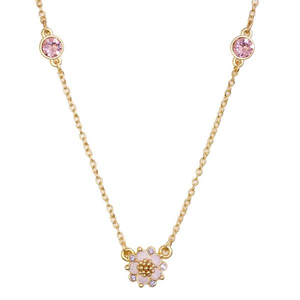 Rose Water Opal Swarovski Crystal Necklace J. Thomas Jewelers Rochester Hills, MI