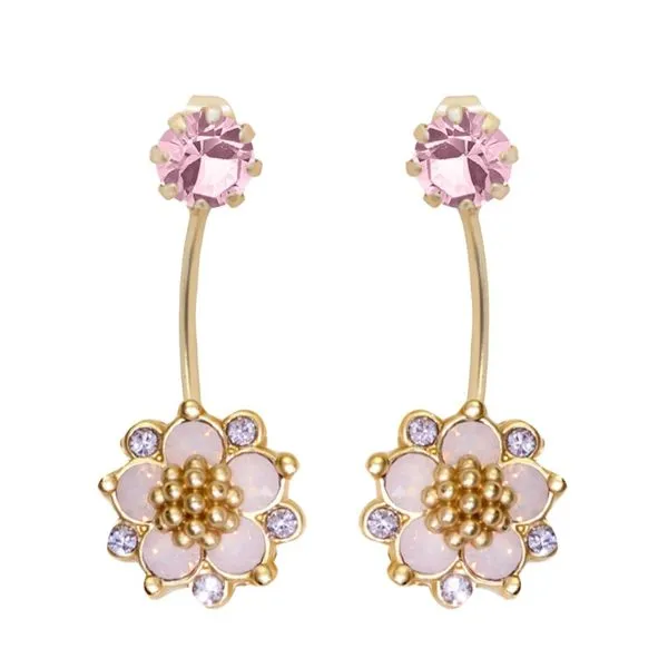 Swarovski Crystal Rose Water Opal Earrings J. Thomas Jewelers Rochester Hills, MI