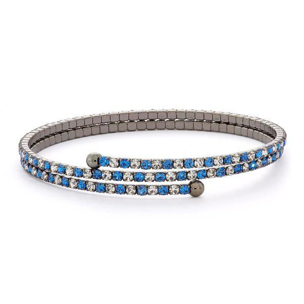 Sapphire And White Crystal Bracelet J. Thomas Jewelers Rochester Hills, MI