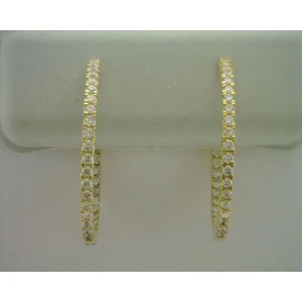 Diamond Earrings Image 3 Joint Venture Estate Jewelry Charleston, SC