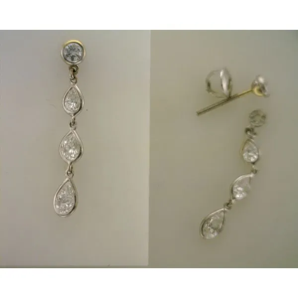 Diamond Earrings Joint Venture Estate Jewelry Charleston, SC