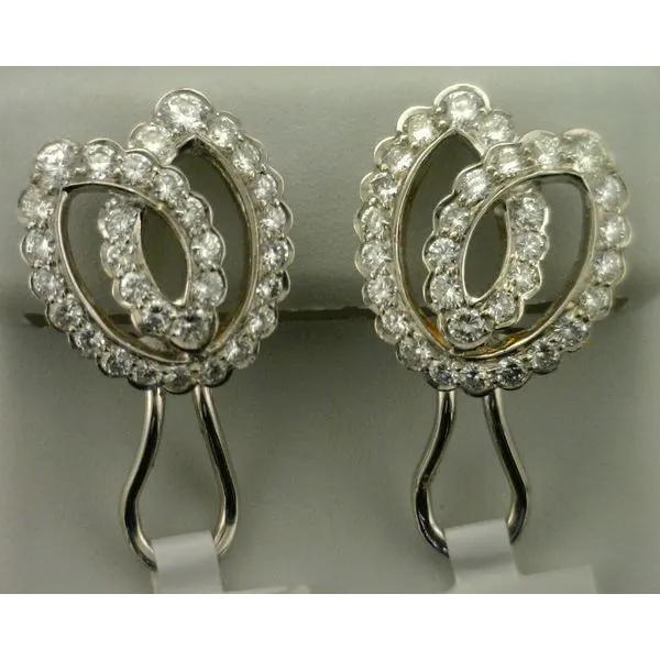 Diamond Earrings Image 2 Joint Venture Estate Jewelry Charleston, SC