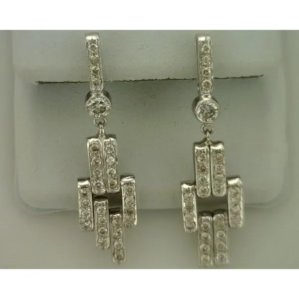 Diamond Earrings Image 2 Joint Venture Estate Jewelry Charleston, SC