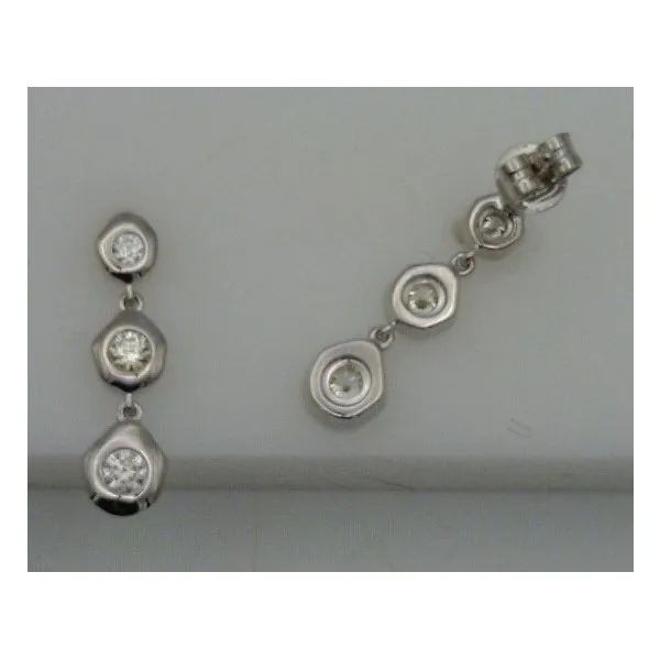Diamond Earrings Image 2 Joint Venture Estate Jewelry Charleston, SC