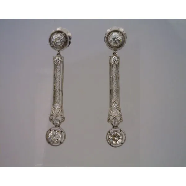 Diamond Earrings Joint Venture Estate Jewelry Charleston, SC