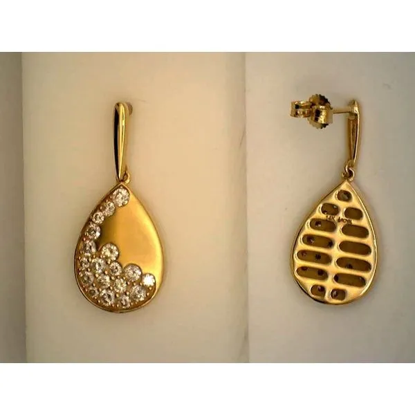 Diamond Earrings Image 2 Joint Venture Estate Jewelry Charleston, SC