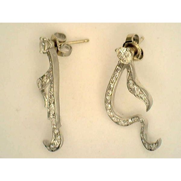 Diamond Earrings Image 2 Joint Venture Estate Jewelry Charleston, SC