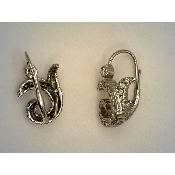 Diamond Earrings Image 3 Joint Venture Estate Jewelry Charleston, SC