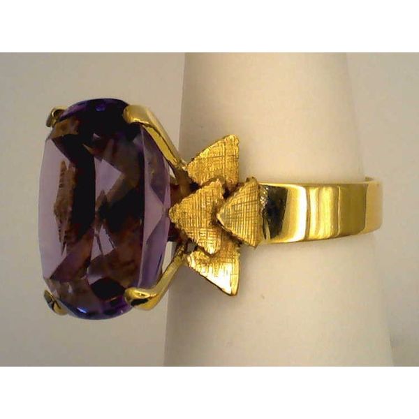 Amethyst & gold ring Image 2 Joint Venture Estate Jewelry Charleston, SC