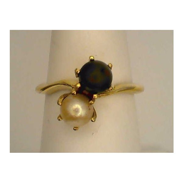 Pearl & jade ring Joint Venture Estate Jewelry Charleston, SC