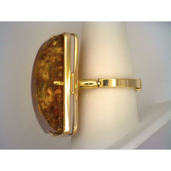 Amber & gold ring Image 2 Joint Venture Estate Jewelry Charleston, SC