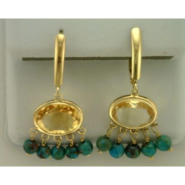 Colored Stone  / Pearl Earrings Joint Venture Estate Jewelry Charleston, SC