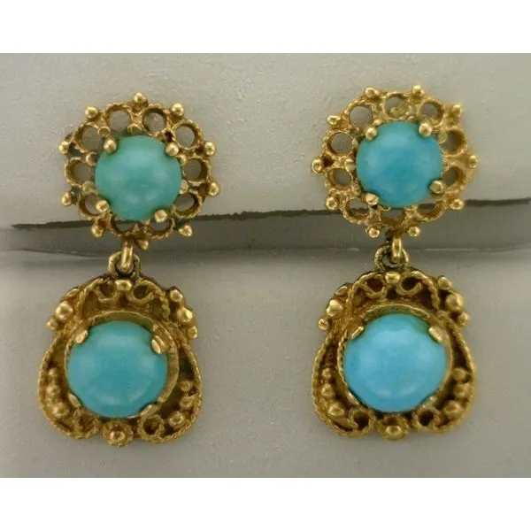 Colored Stone  / Pearl Earrings Joint Venture Estate Jewelry Charleston, SC