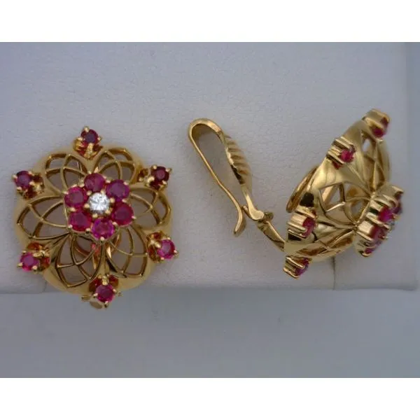 Colored Stone  / Pearl Earrings Joint Venture Estate Jewelry Charleston, SC