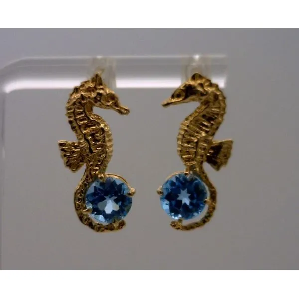 Colored Stone  / Pearl Earrings Joint Venture Estate Jewelry Charleston, SC