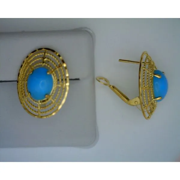 Colored Stone  / Pearl Earrings Joint Venture Estate Jewelry Charleston, SC