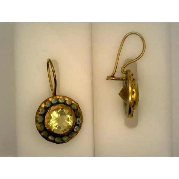 Colored Stone  / Pearl Earrings Joint Venture Estate Jewelry Charleston, SC
