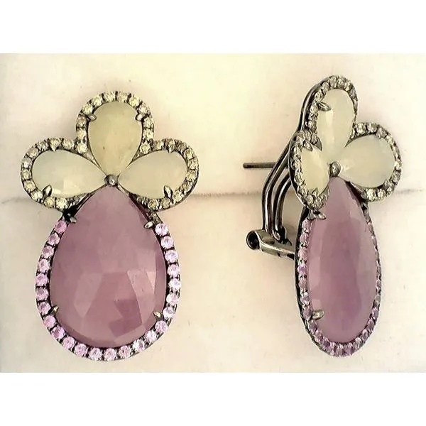 Colored Stone  / Pearl Earrings Image 2 Joint Venture Estate Jewelry Charleston, SC
