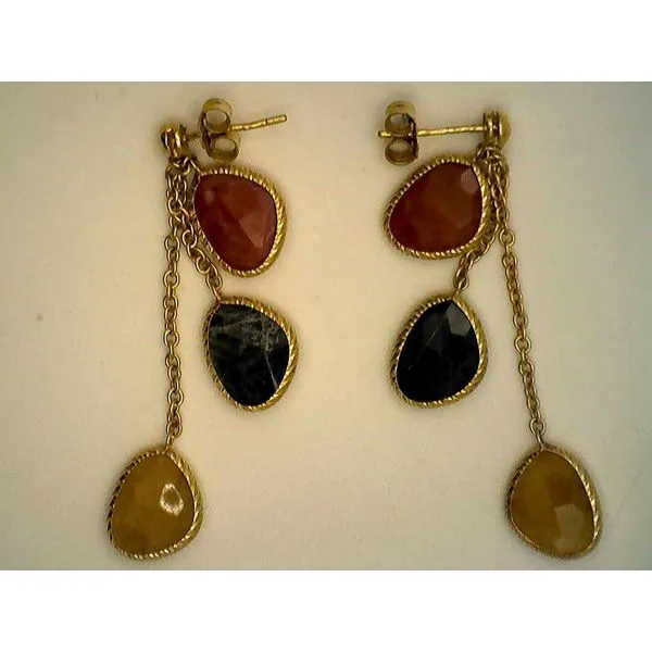 Colored Stone  / Pearl Earrings Image 2 Joint Venture Estate Jewelry Charleston, SC