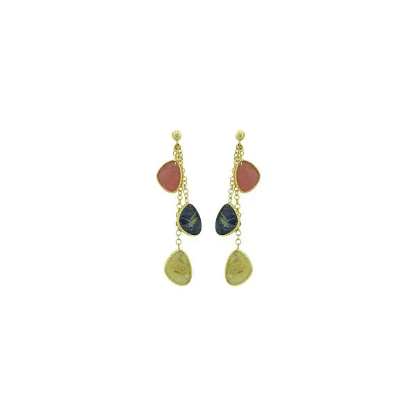 Colored Stone  / Pearl Earrings Joint Venture Estate Jewelry Charleston, SC