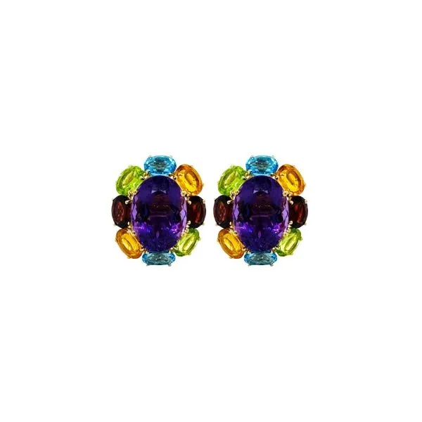 Colored Stone  / Pearl Earrings Joint Venture Estate Jewelry Charleston, SC