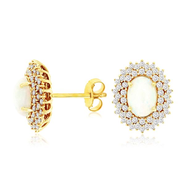 Colored Stone  / Pearl Earrings Joint Venture Estate Jewelry Charleston, SC