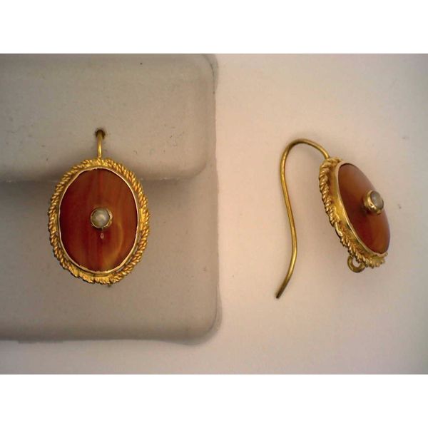 Colored Stone  / Pearl Earrings Joint Venture Estate Jewelry Charleston, SC