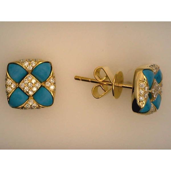 Colored Stone  / Pearl Earrings Joint Venture Estate Jewelry Charleston, SC