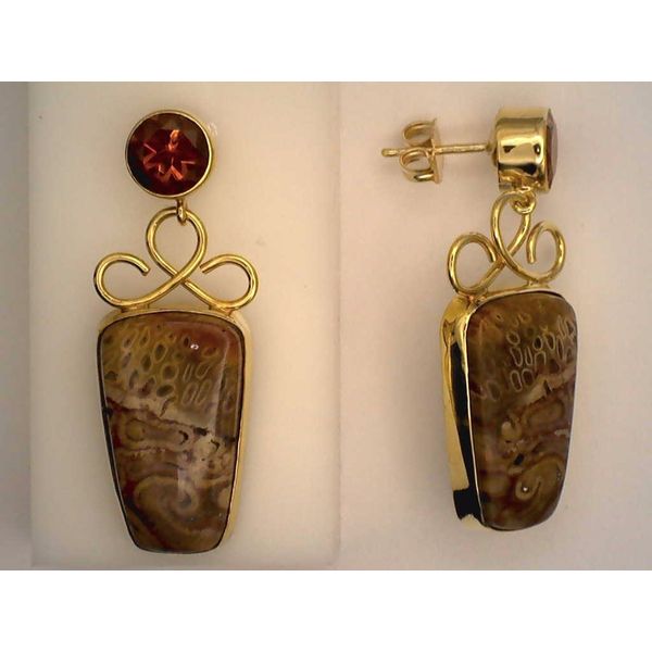 Colored Stone  / Pearl Earrings Joint Venture Estate Jewelry Charleston, SC