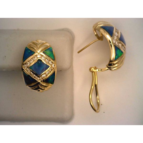 Colored Stone  / Pearl Earrings Joint Venture Estate Jewelry Charleston, SC