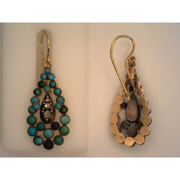 Colored Stone  / Pearl Earrings Joint Venture Estate Jewelry Charleston, SC