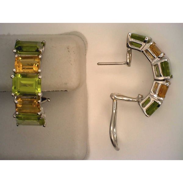 Colored Stone  / Pearl Earrings Joint Venture Estate Jewelry Charleston, SC