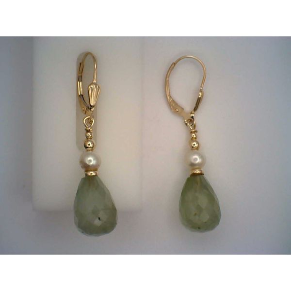 Colored Stone  / Pearl Earrings Joint Venture Estate Jewelry Charleston, SC
