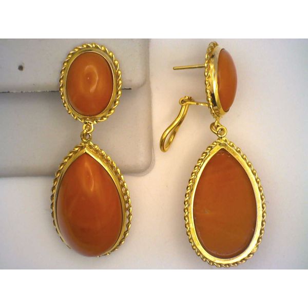 Colored Stone  / Pearl Earrings Joint Venture Estate Jewelry Charleston, SC