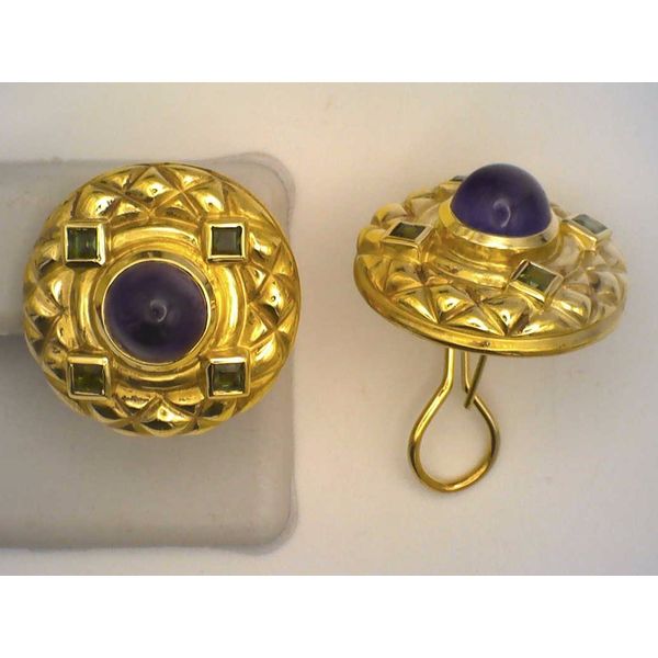 Colored Stone  / Pearl Earrings Joint Venture Estate Jewelry Charleston, SC