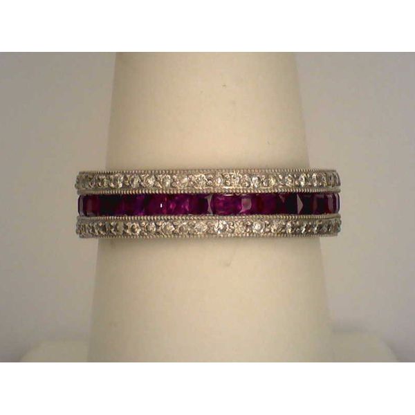 Ruby & diamond eternity band Joint Venture Estate Jewelry Charleston, SC