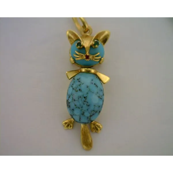 Colored Stone  / Pearl Pendant Joint Venture Estate Jewelry Charleston, SC