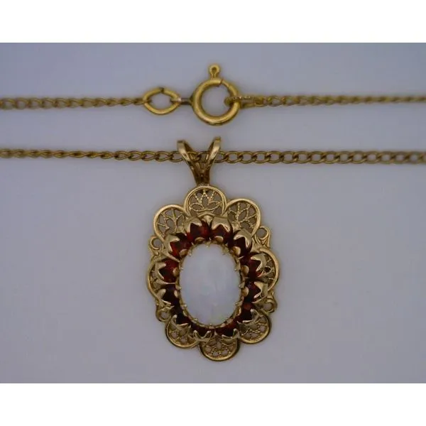Colored Stone  / Pearl Pendant Joint Venture Estate Jewelry Charleston, SC