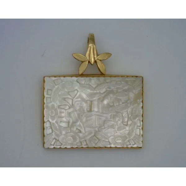 Colored Stone  / Pearl Pendant Joint Venture Estate Jewelry Charleston, SC