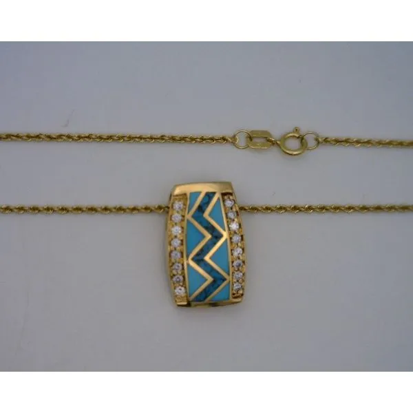 Colored Stone  / Pearl Pendant Joint Venture Estate Jewelry Charleston, SC