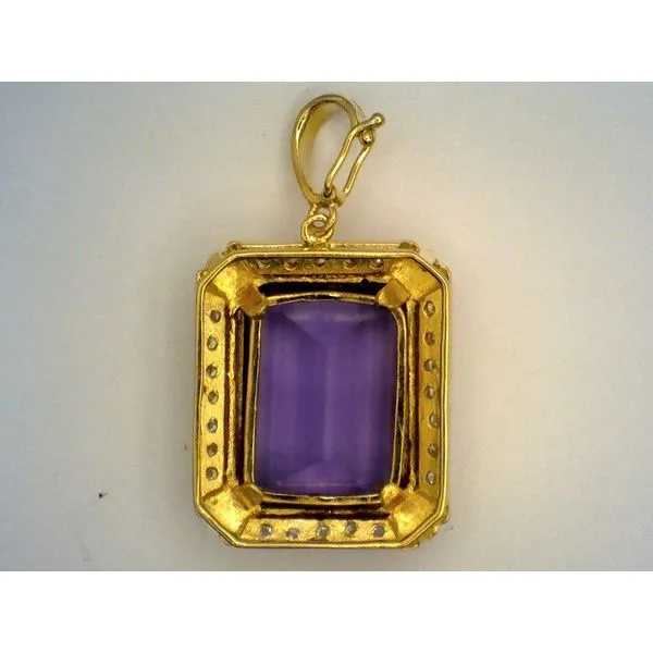 Colored Stone  / Pearl Pendant Image 2 Joint Venture Estate Jewelry Charleston, SC