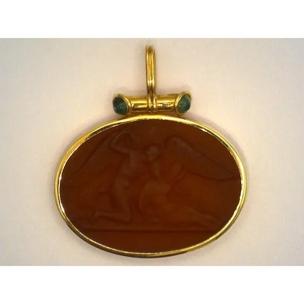 Colored Stone  / Pearl Pendant Joint Venture Estate Jewelry Charleston, SC