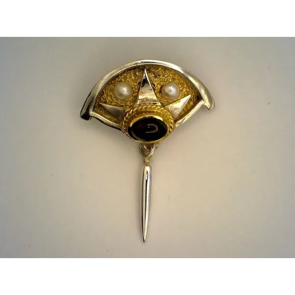 Colored Stone  / Pearl Pendant Joint Venture Estate Jewelry Charleston, SC