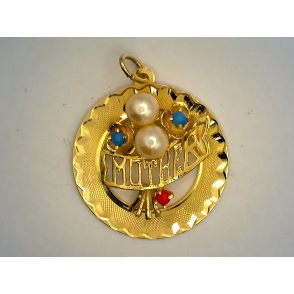 Colored Stone  / Pearl Pendant Joint Venture Estate Jewelry Charleston, SC