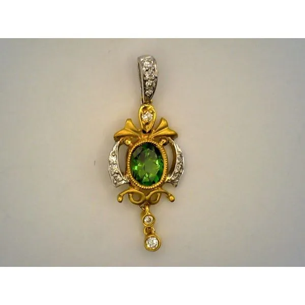 Colored Stone  / Pearl Pendant Joint Venture Estate Jewelry Charleston, SC